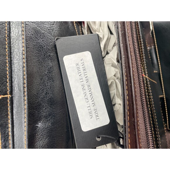 Tooled Leather Faux Alligator Mini Leather Wallet Compartment MC Marc Chantal - Picture 8 of 13